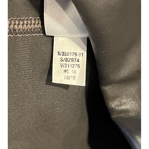 Women's Athleta All Over Gleam Tight Arbor Olive Faux Leather Size Medium 356179 - Picture 6 of 15